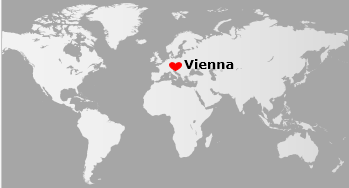 cities in europe vienna on map